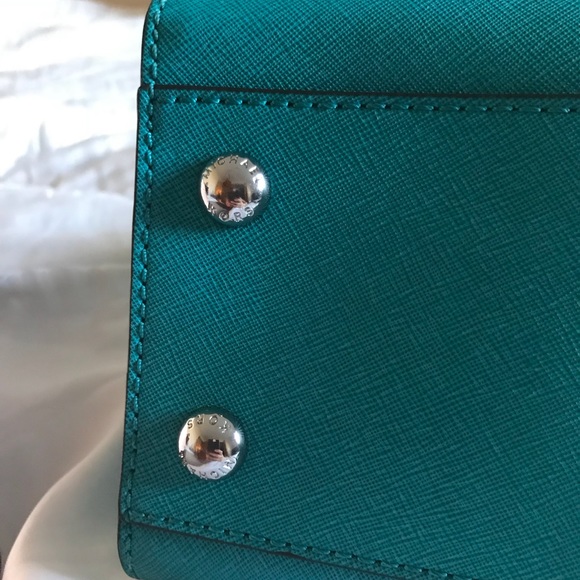 Michael Kors Aquamarine Hamilton Handbag - Picture 7 of 8